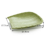 Maxbell Rattan Wicker Basket Hand Knitting Box Woven Container Vintage Green 22cm