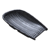 Maxbell Rattan Wicker Basket Hand Knitting Box Woven Container Vintage Black 22cm