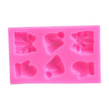 Maxbell  Rectangle Silicone Mold Cake Decor Fondant Chocolate Mould Bakeware -Gloves