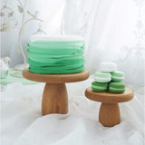 Max Wood Cake Stand Wedding Cake Fondant Display Plate Photography Prop Brown L