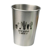 Max Stainless Steel Cactus Series Drink Cups Stackable Durable Drinking A