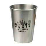 Max Stainless Steel Cactus Series Drink Cups Stackable Durable Drinking A