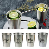 Max Stainless Steel Cactus Series Drink Cups Stackable Durable Drinking A