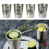 Max Stainless Steel Cactus Series Drink Cups Stackable Durable Drinking A