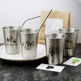 Max Stainless Steel Cactus Series Drink Cups Stackable Durable Drinking A