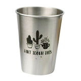 Max Stainless Steel Cactus Series Drink Cups Stackable Durable Drinking B