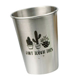 Max Stainless Steel Cactus Series Drink Cups Stackable Durable Drinking B