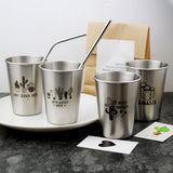 Max Stainless Steel Cactus Series Drink Cups Stackable Durable Drinking B