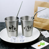 Max Stainless Steel Cactus Series Drink Cups Stackable Durable Drinking B