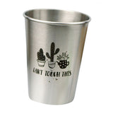 Max Stainless Steel Cactus Series Drink Cups Stackable Durable Drinking B