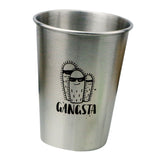 Max Stainless Steel Cactus Series Drink Cups Stackable Durable Drinking C