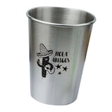 Max Stainless Steel Cactus Series Drink Cups Stackable Durable Drinking D