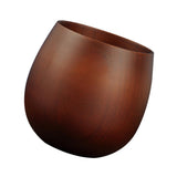 Max Wooden Milk Mug Drinking Juice Cup Coffee Tea Water Wood Bottle Dark Brown