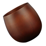 Max Wooden Milk Mug Drinking Juice Cup Coffee Tea Water Wood Bottle Dark Brown
