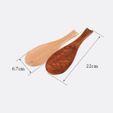 Max Fish Shape Wooden Ladle Handheld Rice Ladle Nanmu Meal Rice Spoon Wood