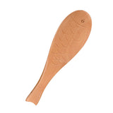 Max Fish Shape Wooden Ladle Handheld Rice Ladle Nanmu Meal Rice Spoon Wood