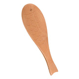 Max Fish Shape Wooden Ladle Handheld Rice Ladle Nanmu Meal Rice Spoon Wood