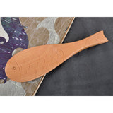Max Fish Shape Wooden Ladle Handheld Rice Ladle Nanmu Meal Rice Spoon Wood