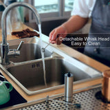 Maxbell Two Spring Whisk Electric Milk Frother Mixer Hand Milk Foamer with Stand - Aladdin Shoppers