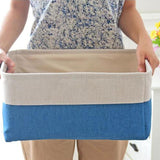 Maxbell Laundry Basket Hamper Clothes Box Toy Organizer Storage Container Blue - Aladdin Shoppers