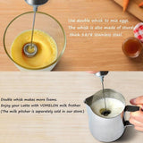 Max Electric Handheld Milk Frother Single Spring Whisk Head Coffee Maker Tool
