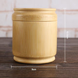 Maxbell Handmade Tea Box Bamboo Storage Box Tea Canister Lid Kitchen Storage Jars S - Aladdin Shoppers