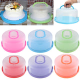 Maxbell Portable Cake Carrier Plastic Cupcake Container Muffin Packing Box Pink