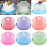 Maxbell Portable Cake Carrier Plastic Cupcake Container Muffin Packing Box Pink