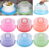 Maxbell Portable Cake Carrier Plastic Cupcake Container Muffin Packing Box Pink