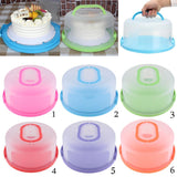 Maxbell Portable Cake Carrier Plastic Cupcake Container Muffin Packing Box Pink