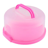 Maxbell Portable Cake Carrier Plastic Cupcake Container Muffin Packing Box Pink