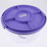 Maxbell Portable Cake Carrier Plastic Cupcake Container Muffin Packing Box Purple