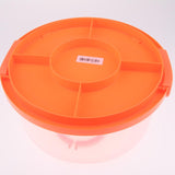 Maxbell Portable Cake Carrier Plastic Cupcake Container Muffin Packing Box Oragne
