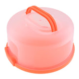 Maxbell Portable Cake Carrier Plastic Cupcake Container Muffin Packing Box Oragne