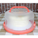 Maxbell Portable Cake Carrier Plastic Cupcake Container Muffin Packing Box Oragne