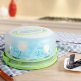 Maxbell Portable Cake Cupcake Carrier Latching Cake Server Container Pink