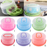 Maxbell Portable Cake Cupcake Carrier Latching Cake Server Container Pink