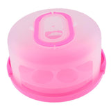 Maxbell Portable Cake Cupcake Carrier Latching Cake Server Container Pink