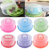 Maxbell Portable Cake Cupcake Carrier Latching Cake Server Container Pink