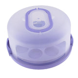 Maxbell Portable Cake Cupcake Carrier Latching Cake Server Container Purple