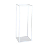 Maxbell Home Decor Rectangular Display Stand for Plants Art Crafts White 27cm - Aladdin Shoppers