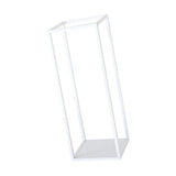 Maxbell Home Decor Rectangular Display Stand for Plants Art Crafts White 27cm - Aladdin Shoppers