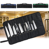 Maxbell 22 Pocket Chef Roll Bag Cutter Roll Carry Bag Storage Pouch Organizer Blue