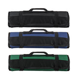 Maxbell 22 Pocket Chef Roll Bag Cutter Roll Carry Bag Storage Pouch Organizer Blue