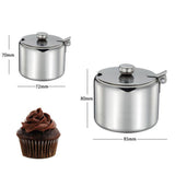 Maxbell Stainless Steel Spice jar Condiment Seasoning Pot Sugar Bowls Box 200ml