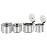 Maxbell Stainless Steel Spice jar Condiment Seasoning Pot Sugar Bowls Box 200ml