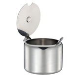 Maxbell Kitchen Stainless Steel Spice Jar Condiment Pots Seasoning Can + Spoon 200ml