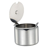 Maxbell Kitchen Stainless Steel Spice Jar Condiment Pots Seasoning Can + Spoon 285ml