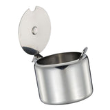 Maxbell Kitchen Stainless Steel Spice Jar Condiment Pots Seasoning Can + Spoon 285ml