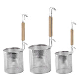 Maxbell Kitchen Pasta Noodle Strainer, Stainless Steel, Deep Fry Basket 12cm